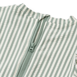 Badeanzug Sille Seersucker Stripe Peppermint / Creme de la Creme LSF 40+