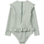 Badeanzug Sille Seersucker Stripe Peppermint / Creme de la Creme LSF 40+
