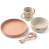 4-teiliges Geschirrset Vivi Printed Tableware Dream / Ecru