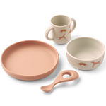 4-teiliges Geschirrset Vivi Printed Tableware Dream / Ecru