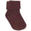 Baby Woll-Ripp-Socken Grape Skin