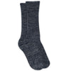 Woll-Ripp-Socken Quinn Dark Denim Melange