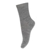 Ripp-Socken Woll-Viskose-Bambus-Mischung Hilde Grey Melange