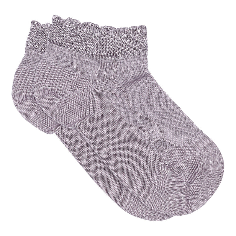 Bambus-Viskose Sneaker-Socken Gaby Lavender Grey