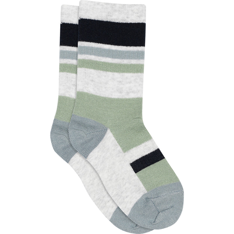 Baumwoll-Ripp-Socken Somi Granite Green