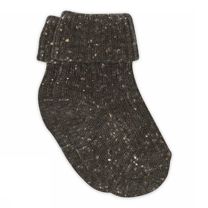 Viskose-Baumwoll-Seiden Baby Socken Meili Brown Melange