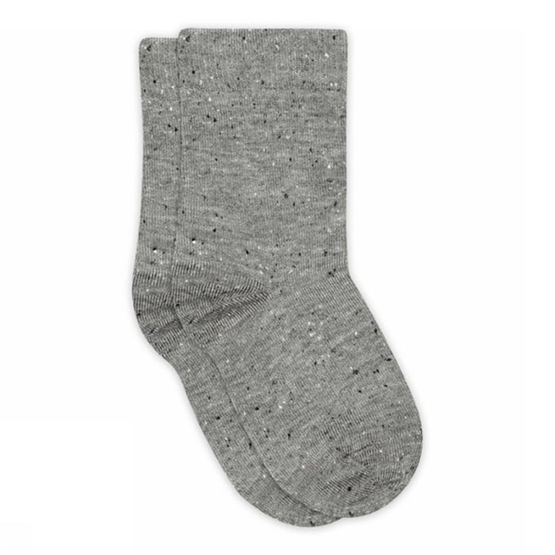 Viskose-Baumwoll-Seiden Socken Meili Grey Melange
