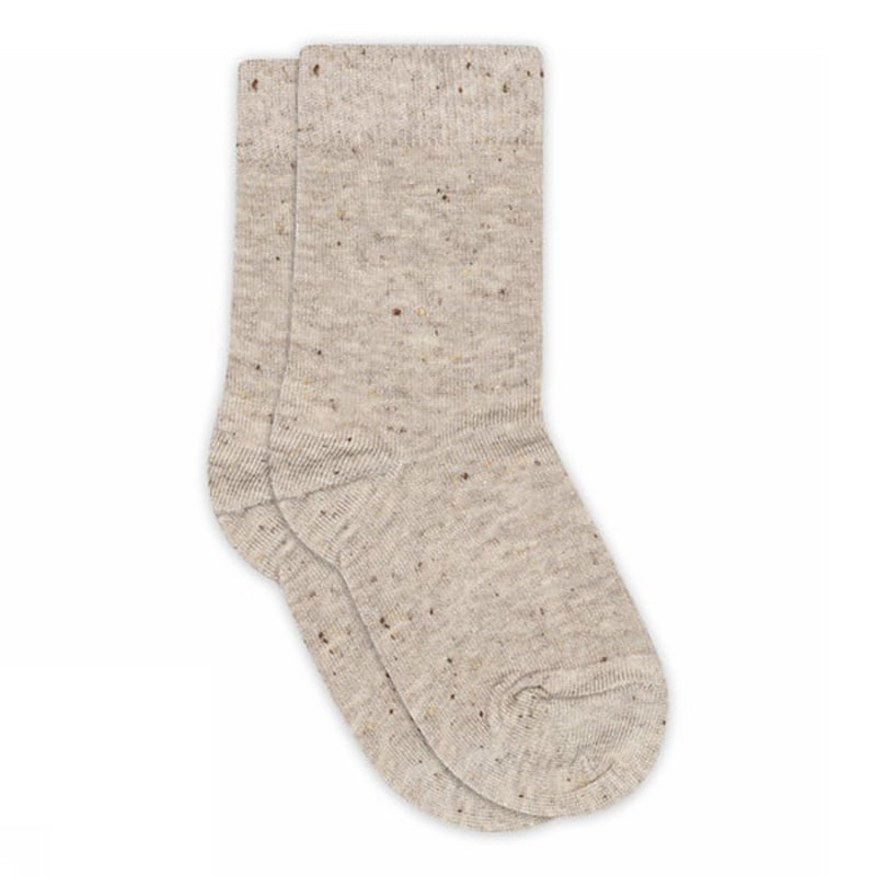 Viskose-Baumwoll-Seiden Socken Meili Beige Melange