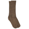 Woll-Ripp-Socken Quinn Brown Melange