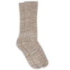 Woll-Ripp-Socken Quinn Light Brown Melange