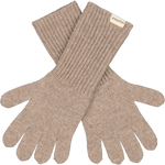 Cashmere Handschuhe Aske Long Linseed Melange