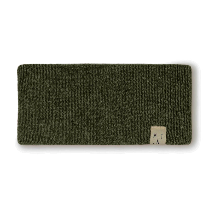 Kids & Adult Woll-Strinband Knitted Headband Loden Green