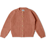 Strickjacke Round Neck Cardigan Antique Rose