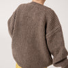 Strickjacke Round Neck Cardigan Hare