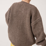 Strickjacke Round Neck Cardigan Hare