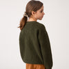 Strickjacke Round Neck Cardigan Loden Green