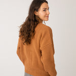 Adult Strickjacke Knit Cardigan Ochre