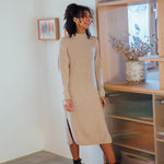 Adult Strickkleid Knit Dress Limestone