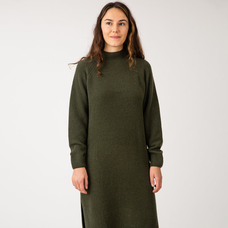 Adult Strickkleid Knit Dress Loden Green