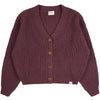 Adult V-Neck Cardigan Berry