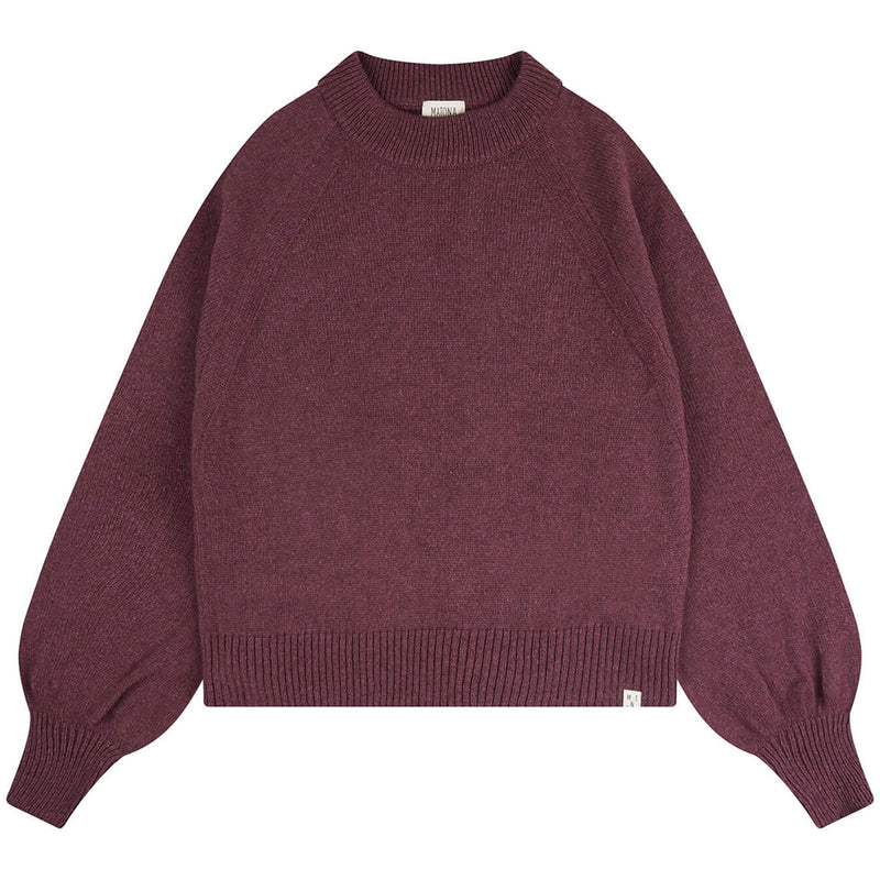 Adult Raglan Strickpullover Berry