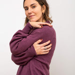 Adult Raglan Strickpullover Berry