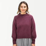 Adult Raglan Strickpullover Berry