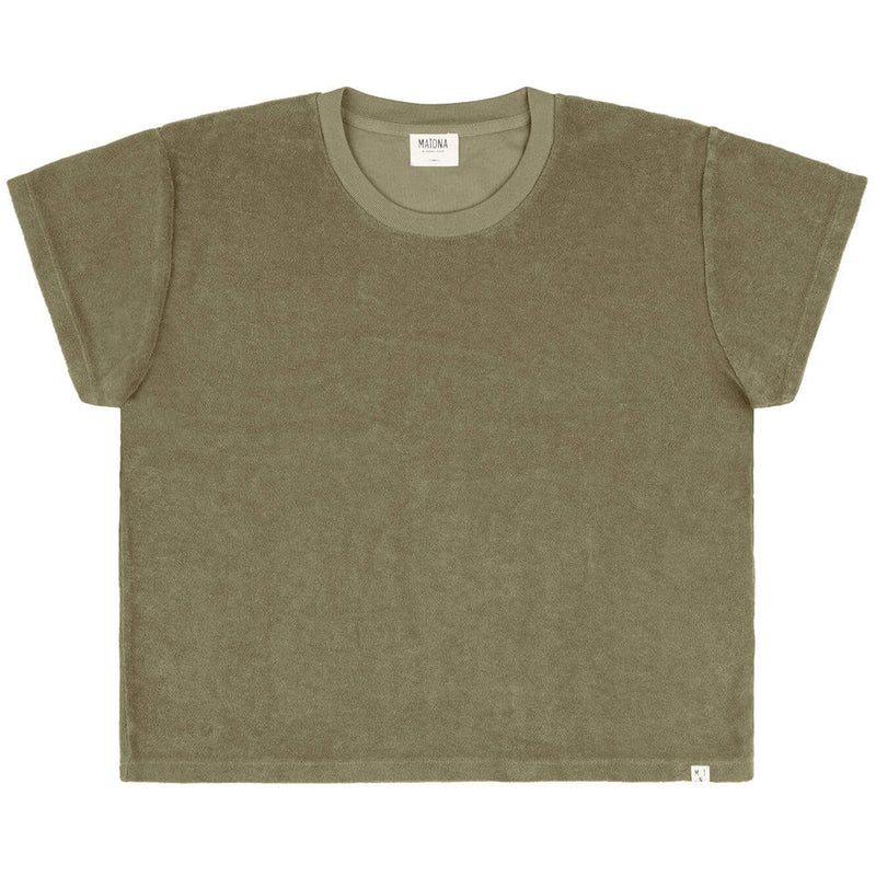 Adult Terry T-Shirt Olive Green