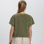 Adult Terry T-Shirt Olive Green