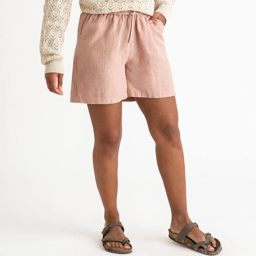 Adult Simple Shorts Rosewood