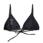 Adult Triangle Bikini Top Vintage Black SPF50+