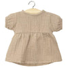 Puppenkleidung Kleid Faustine braun für Babypuppe (28 cm)