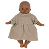 Puppenkleidung Kleid Faustine braun für Babypuppe (28 cm)