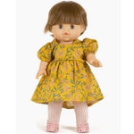 Puppenkleidung Kleid Fiona Moutarde für Puppe (34 & 37 cm)