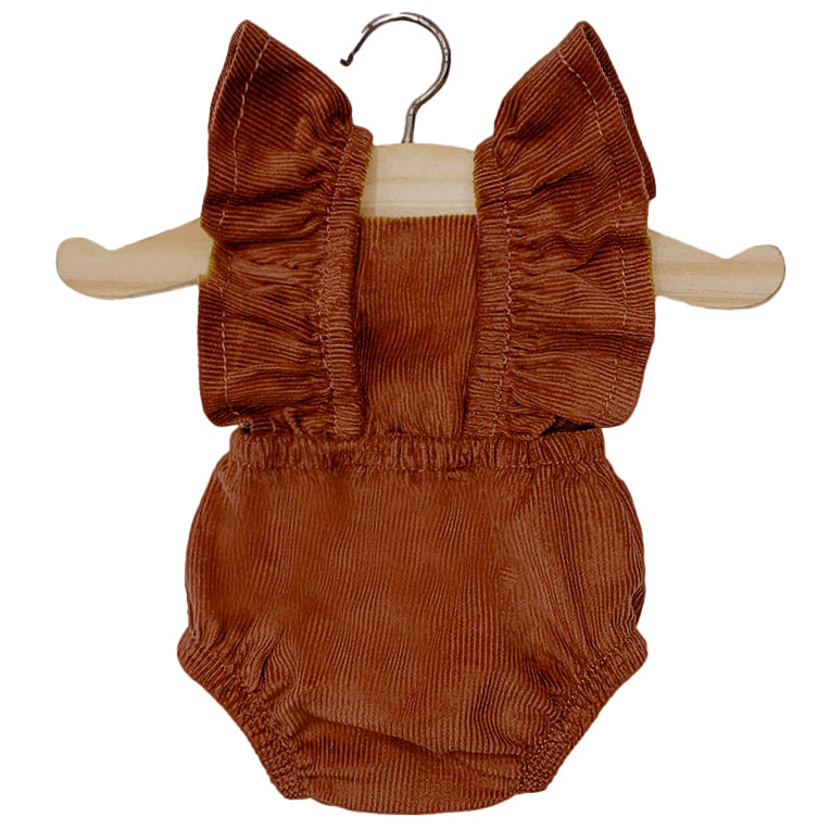 Puppenkleidung Cord-Jumpsuit Rétro Lou rot für Puppe (34 & 37 cm)
