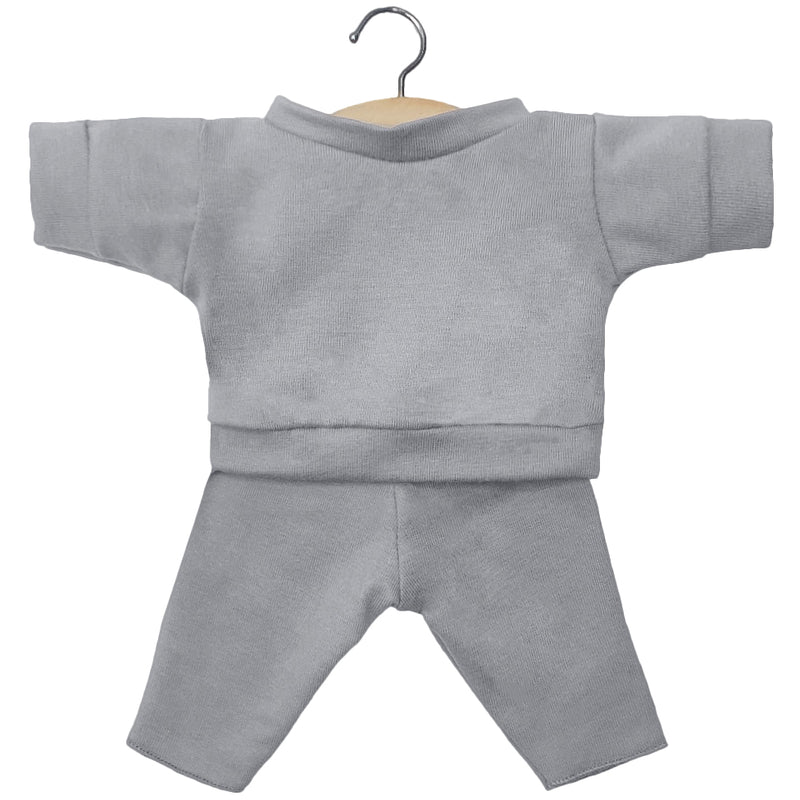 Puppenkleidung Liam grau für Babypuppe (28 cm)