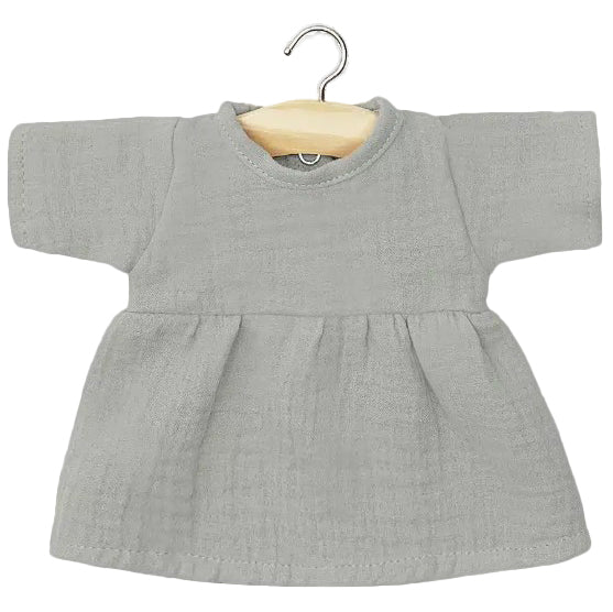 Puppenkleidung Faustine Kleid grau für Puppe (34 & 37 cm) (Copy)