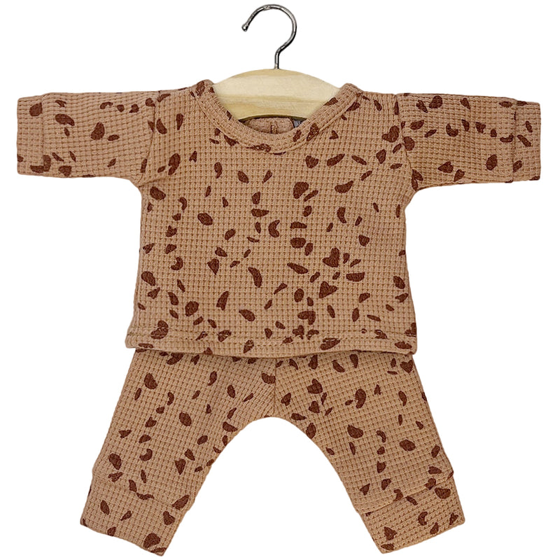 Puppenkleidung Pyjama Morgan galet/cassonade für Puppe (34 & 37 cm)