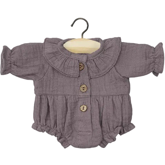 Puppenkleidung Romper Léonore lila für Puppe (34 & 37 cm)