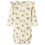 Baby Langarm-Body Turtledove Peony