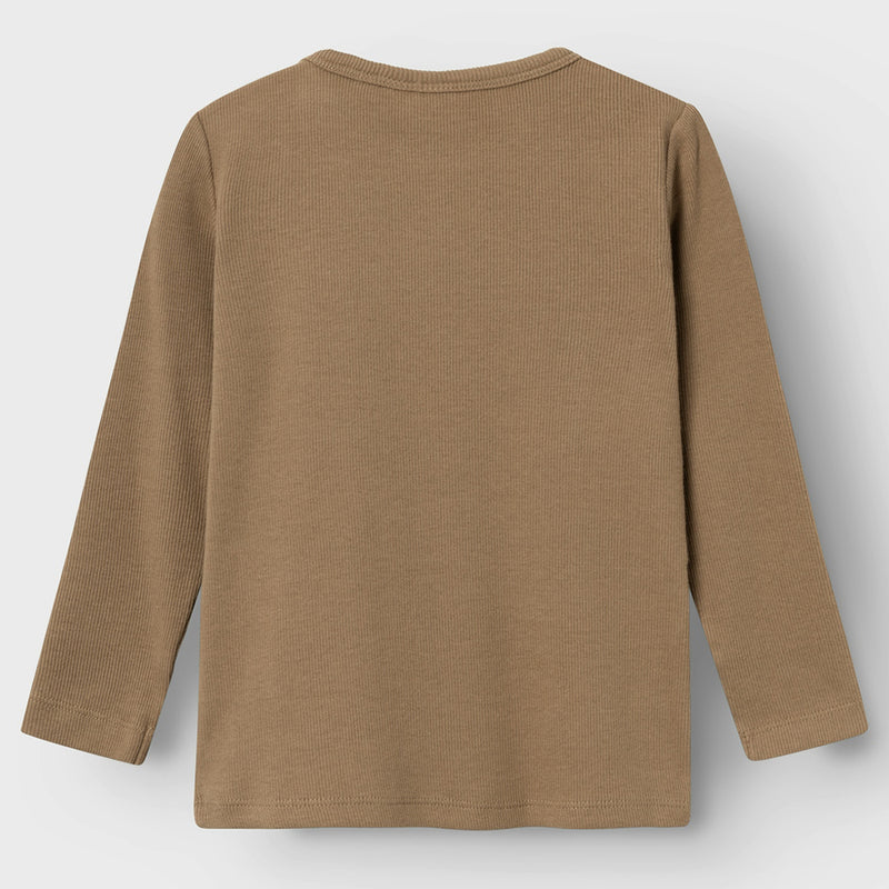 Ripp-Langarmshirt Sepia Tint