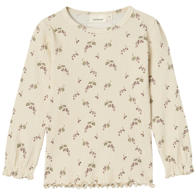 Ripp-Langarmshirt Birch Berries