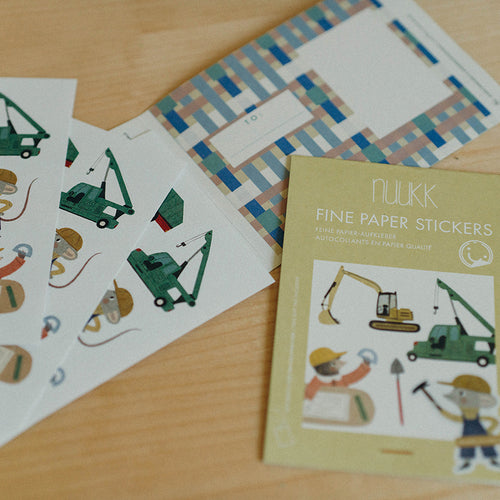 3x Stickerbögen Baustelle