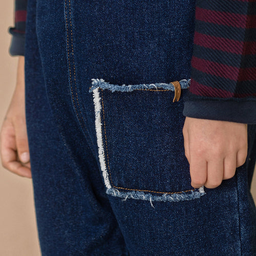 Raw Shirt Bordeaux Stripe