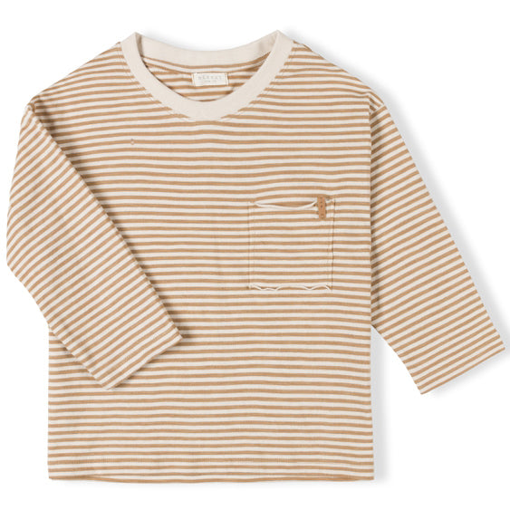 Drop Shirt Caramel Stripe