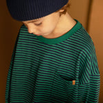 Drop Shirt Navy Stripe