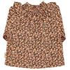Blouse Light Pink & Brown Flowers