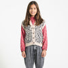 Blouse Pink Checkered with Flowers