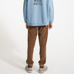 Jogging Pants Brown with Animal Print