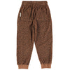 Jogging Pants Brown with Animal Print